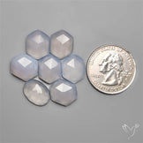 Rose Cut Namibian Chalcedonies Lot