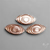 Peach Moonstone Evil Eye Carvings Lot