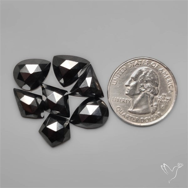 Rose Cut Hematites Lot
