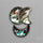 Himalayan Quartz With Abalone Shell Doublet Crescents Lot