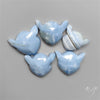 Blue Opal Cat Face Carvings Lot