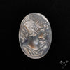 Mother Of Pearl Woman Cameo Victorian Carving