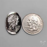 Black Mother Of Pearl Woman Cameo Victorian Carving