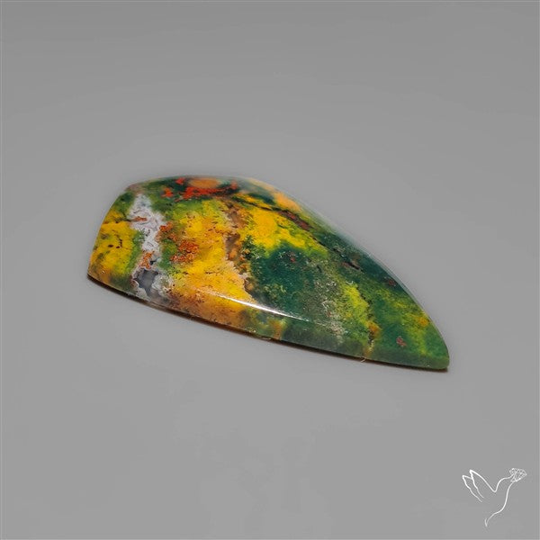 Bi color Moss Agate Cabochon