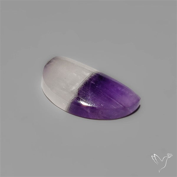 Amethyst with Quartz Cabochon