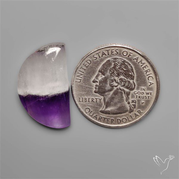 Amethyst with Quartz Cabochon
