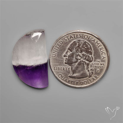 Amethyst with Quartz Cabochon