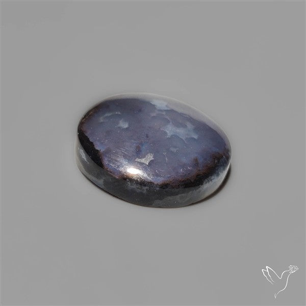 Black Tuxedo Agate Cabochon