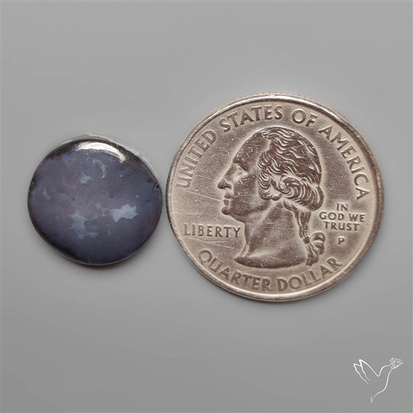 Black Tuxedo Agate Cabochon