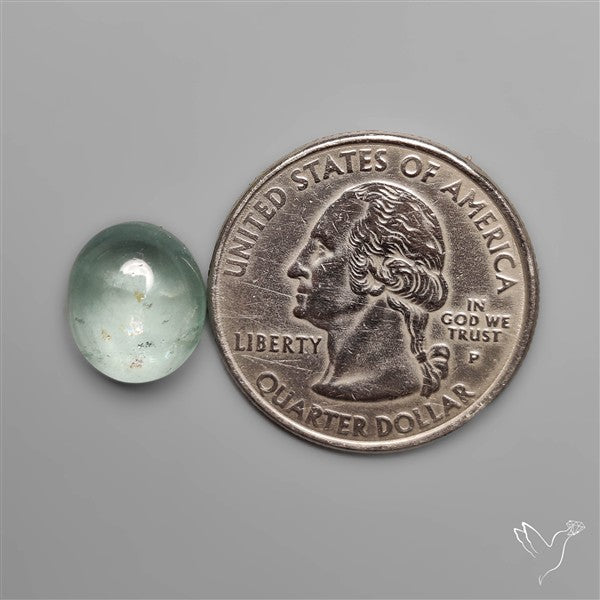 Clear Aquamarine Cabochon