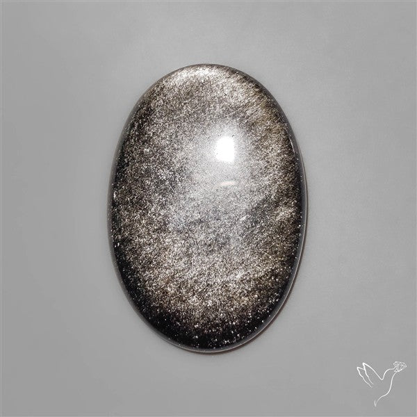 Silversheen Obsidian Cabochon