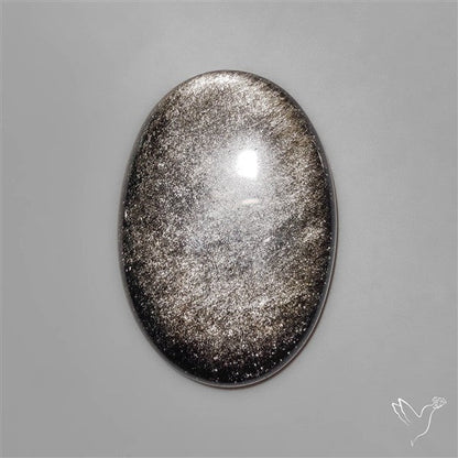 Silversheen Obsidian Cabochon