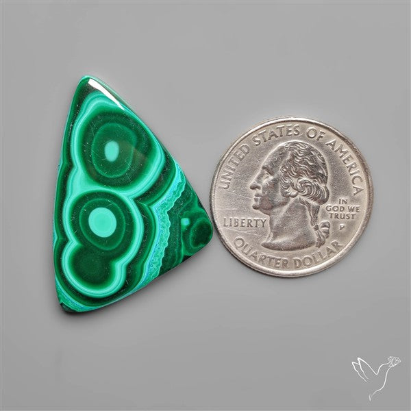 Rare Botryoidal Malachite Cabochon