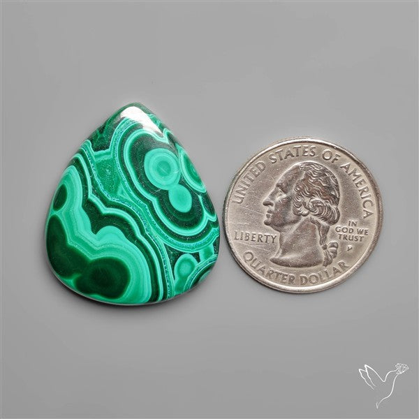 Rare Botryoidal Malachite Cabochon