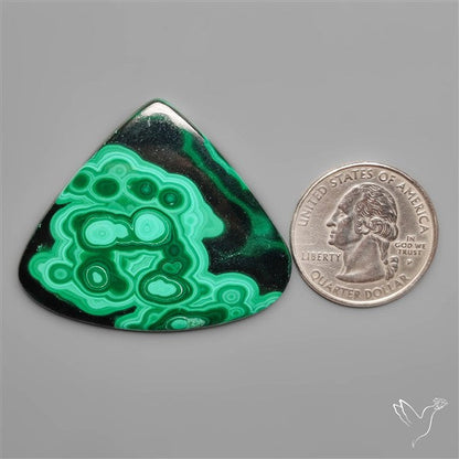 Rare Botryoidal Malachite Cabochon