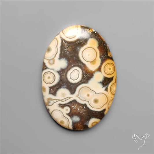 Orbicular Ocean Jasper Cabochon