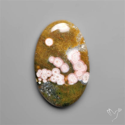 Orbicular Ocean Jasper Cabochon