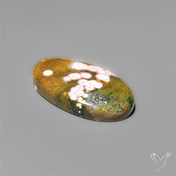 Orbicular Ocean Jasper Cabochon