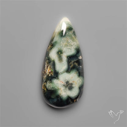 Orbicular Green Ocean Jasper Cabochon