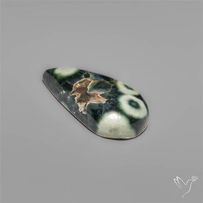 Orbicular Green Ocean Jasper Cabochon