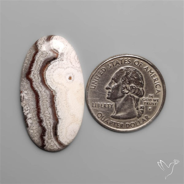 Mexican Crazylace Agate Cabochon