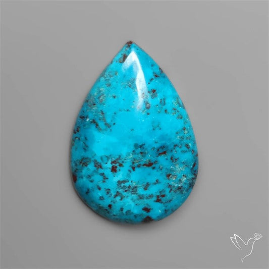 Gem Chrysocolla Drop Cabochon