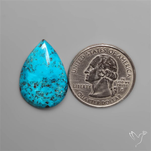 Gem Chrysocolla Drop Cabochon