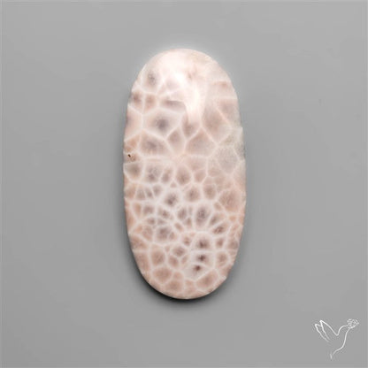 Indonesian Pink Natrolite Cabochon (selected spiderweb)
