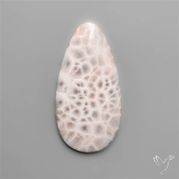 Indonesian Pink Natrolite Cabochon (selected spiderweb)
