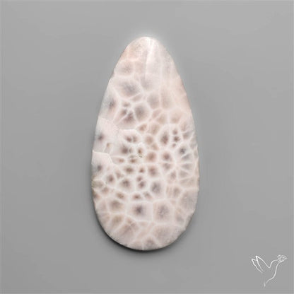 Indonesian Pink Natrolite Cabochon (selected spiderweb)