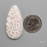 Indonesian Pink Natrolite Cabochon (selected spiderweb)