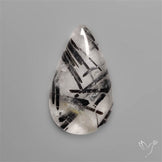Black Tourmalinated Quartz Cabochon