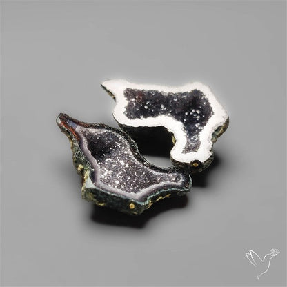 Tabasco Baby Geode Druzy Pair