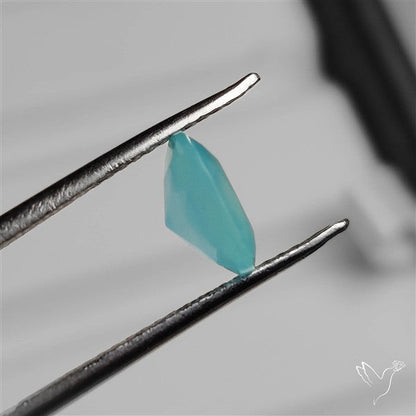 Faceted Gemmy Aqua Chalcedony