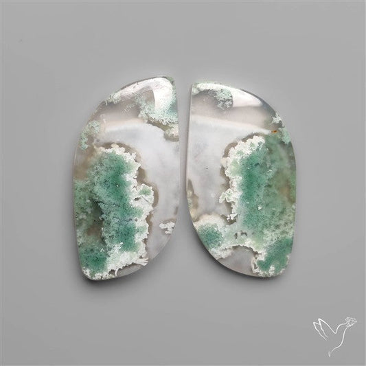 Moss Agate Pair