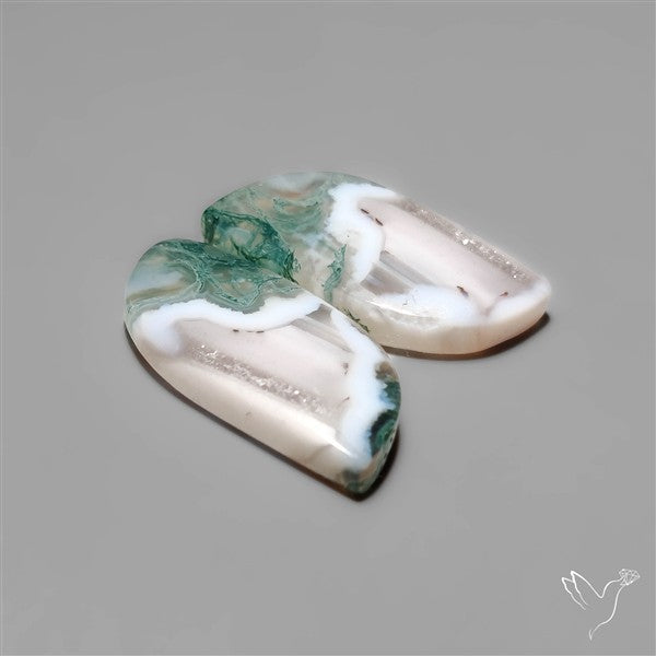 Moss Agate Pair