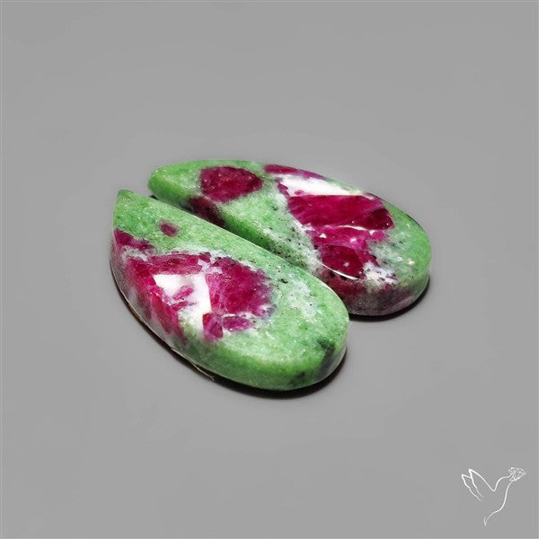 Ruby Zoisite Pair