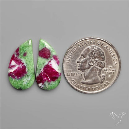 Ruby Zoisite Pair