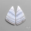 Blue Lace Agate Pair