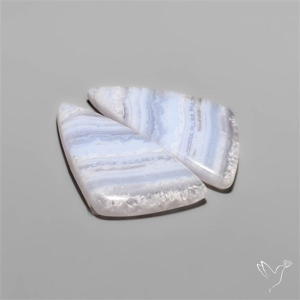 Blue Lace Agate Pair