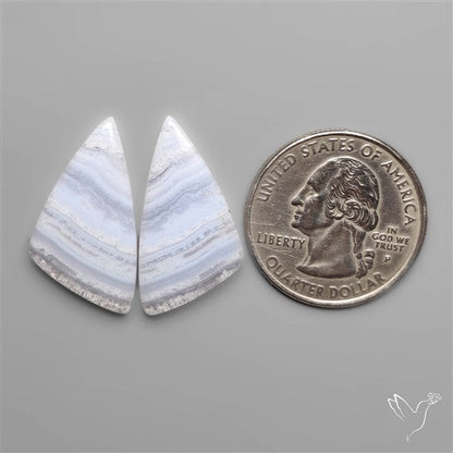 Blue Lace Agate Pair