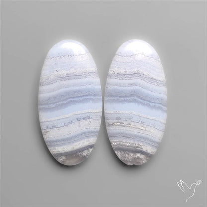 Blue Lace Agate Pair