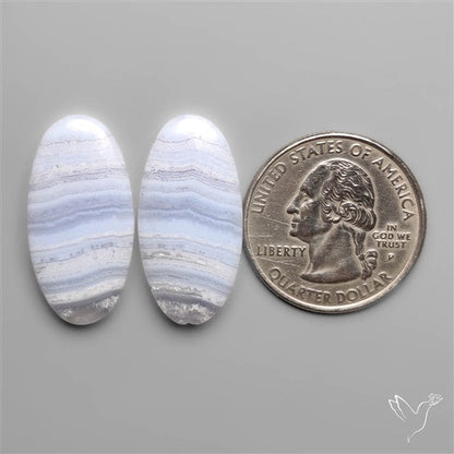 Blue Lace Agate Pair