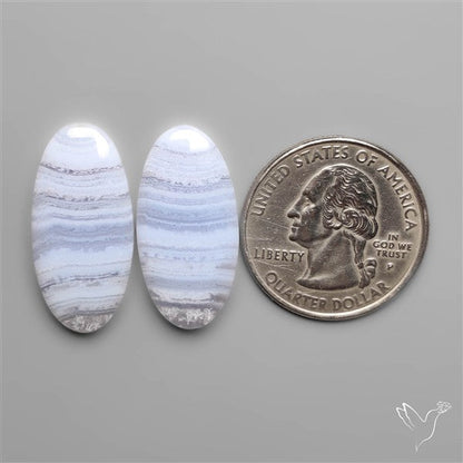 Blue Lace Agate Pair