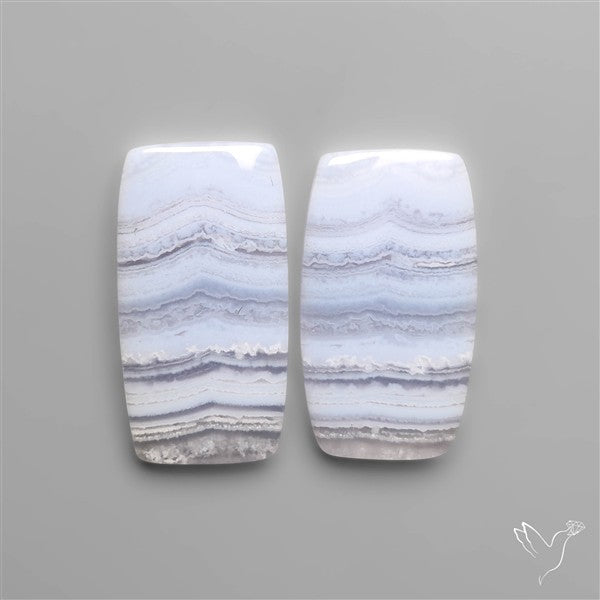 Blue Lace Agate Pair