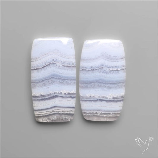 Blue Lace Agate Pair