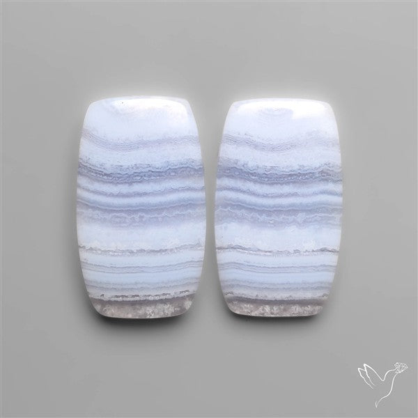 Blue Lace Agate Pair