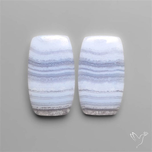 Blue Lace Agate Pair
