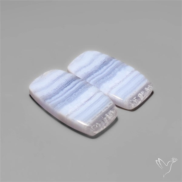 Blue Lace Agate Pair