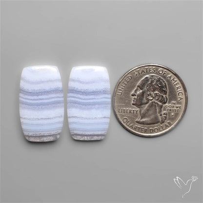 Blue Lace Agate Pair